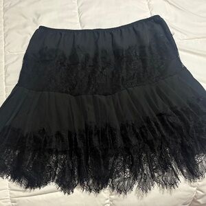 Elegant Black Lace Women's Skirt